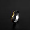 Adjustable Sterling Wing Motif Ring Men Women Minimalist Asymmetrical Geometric Finger