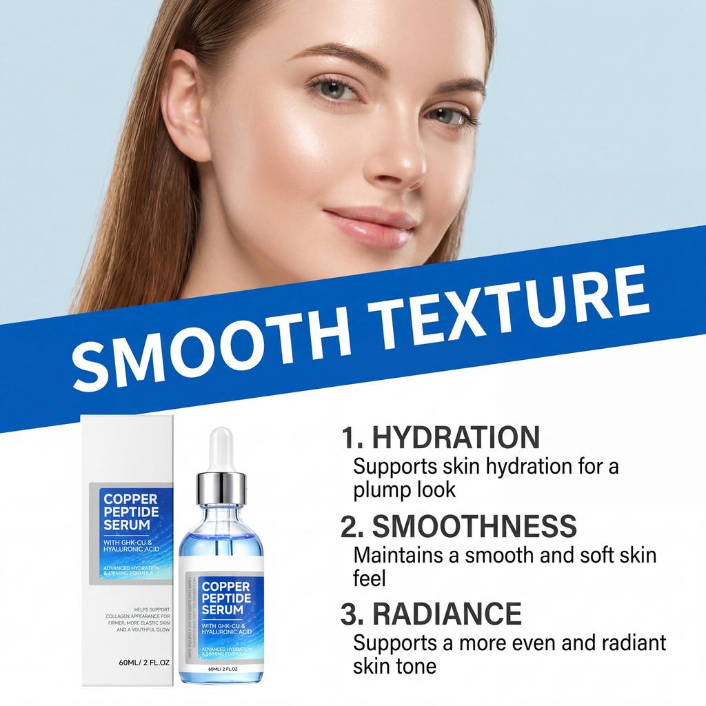Peptide Face Serum, Hydrating, Firming, Reduces and Wrinkles, Supports Skin Barrier, 60ml