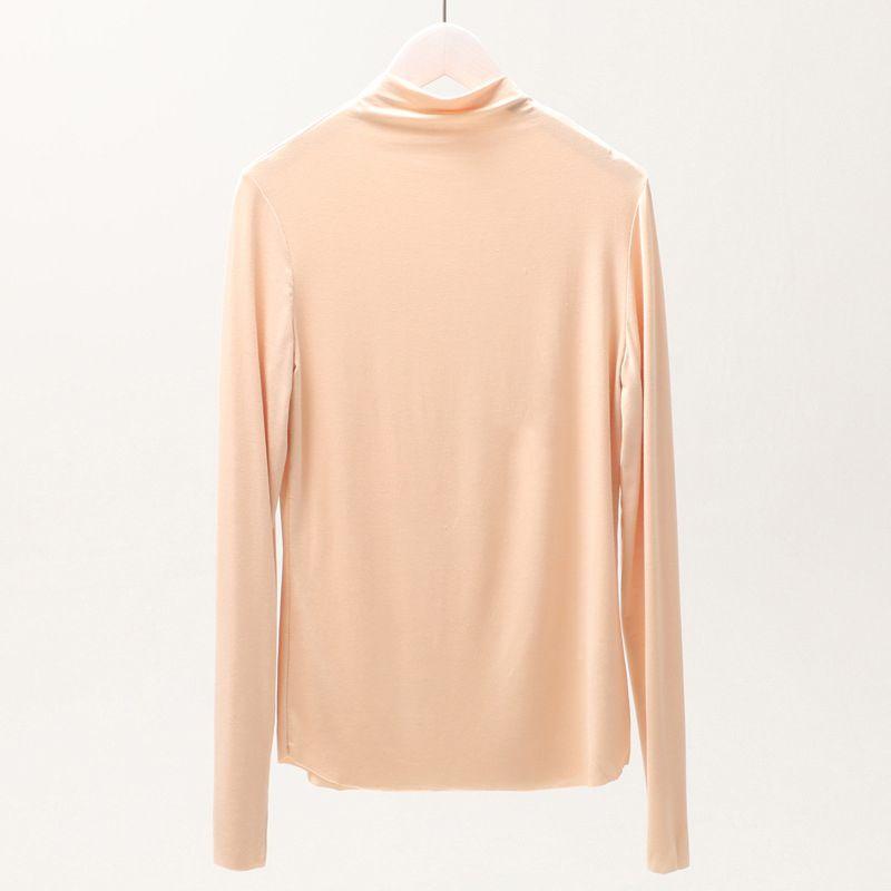 Stylish Women's Summer Polo Top With High Neck And Long Sleeves In Fashionable Design