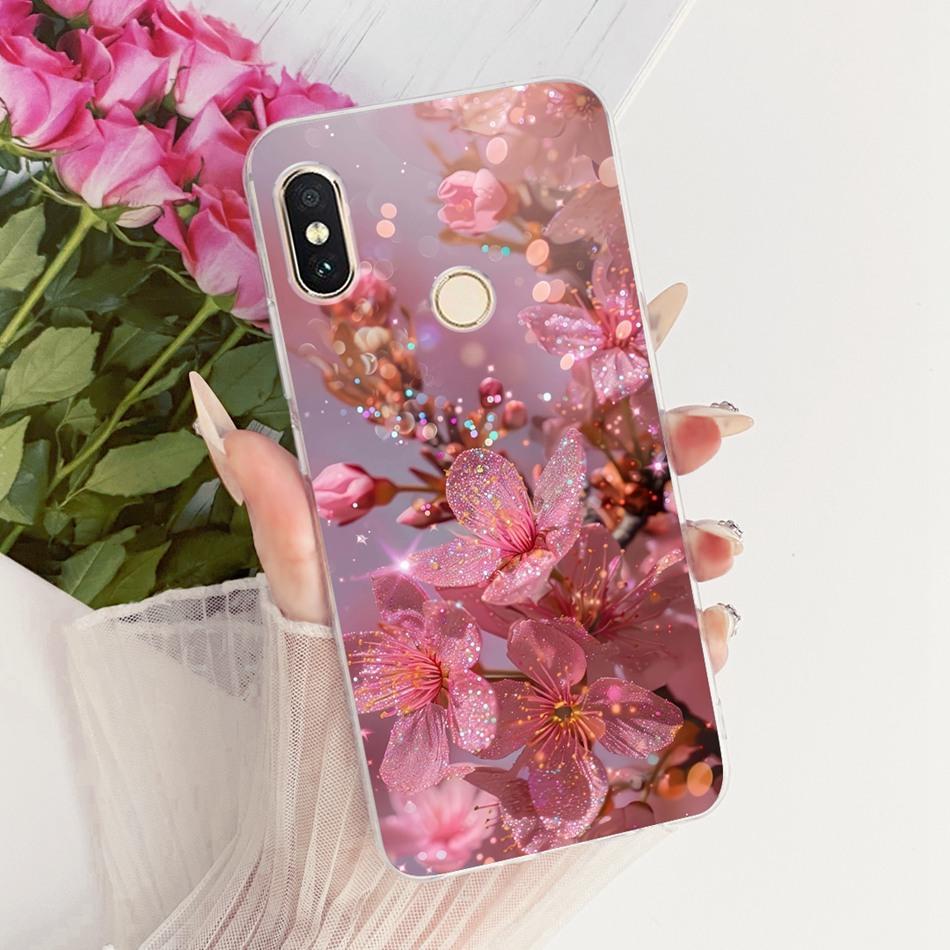 For Xiaomi Redmi Note 6 Pro Cute Flower Butterfly Cat Painted Case For Redmi Note6 Soft Silicone TPU Phone Cases