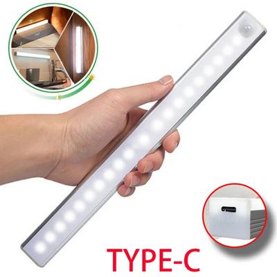 Motion Sensor Light Wireless LED Night Light Type C Rechargeable Light Cabinet Wardrobe Lamp Staircase Backlight