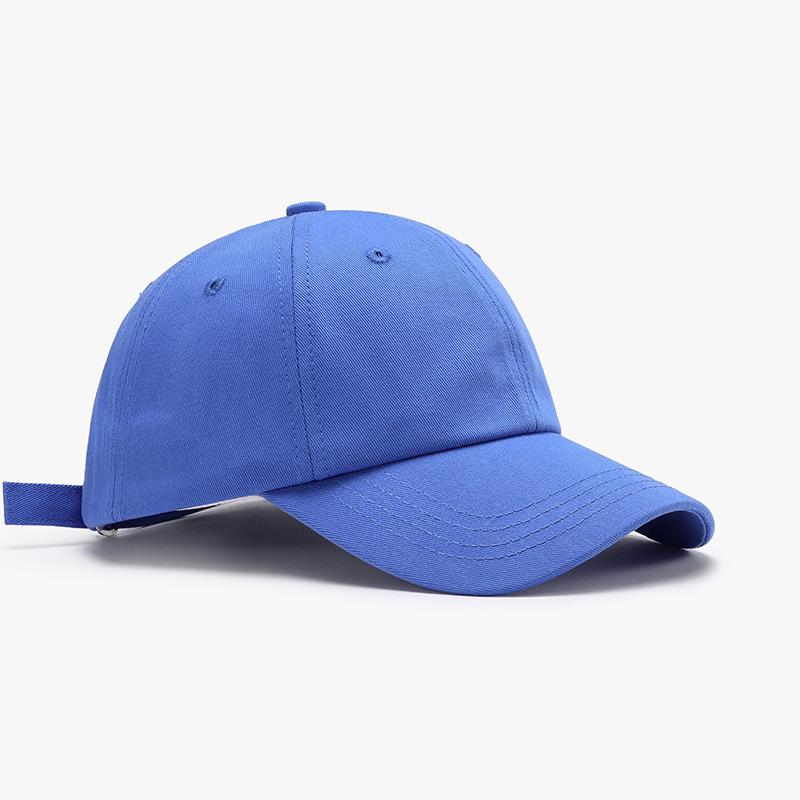 

Spring Autumn Outdoor Cotton Baseball Caps For Men Women New Solid Sunhat Sunscreen Cap Sports Cycling Fishing Running Hats синий