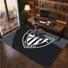 Athletic Bilbao Football Print Crystal Velvet Rug, Comfortable Water Absorbent Non Slip Indoor Floor Carpet