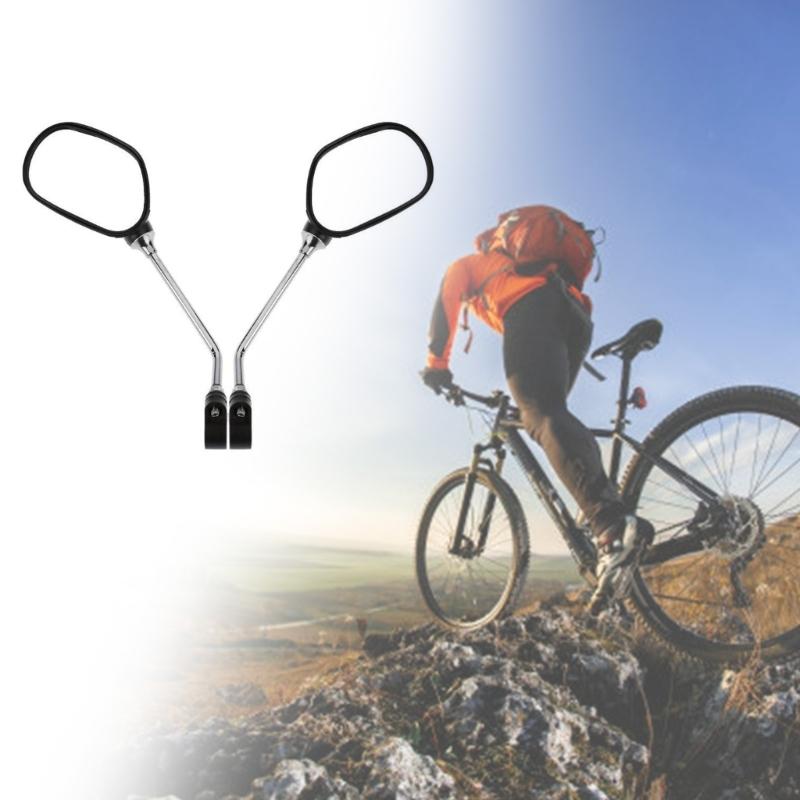 1 pair Bicycles Rearview Mirroring 360 Degree Revolving Antiglare Mirroring for Mountain Bike Scooter