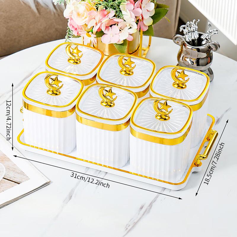 Набор влагостойких баночек для специй на кухне