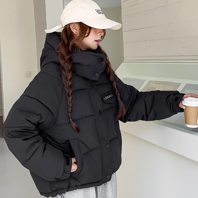 Fashion Winter Coat Female Short Parkas Hooded Casual Loose Thick Warm Women's Jackets