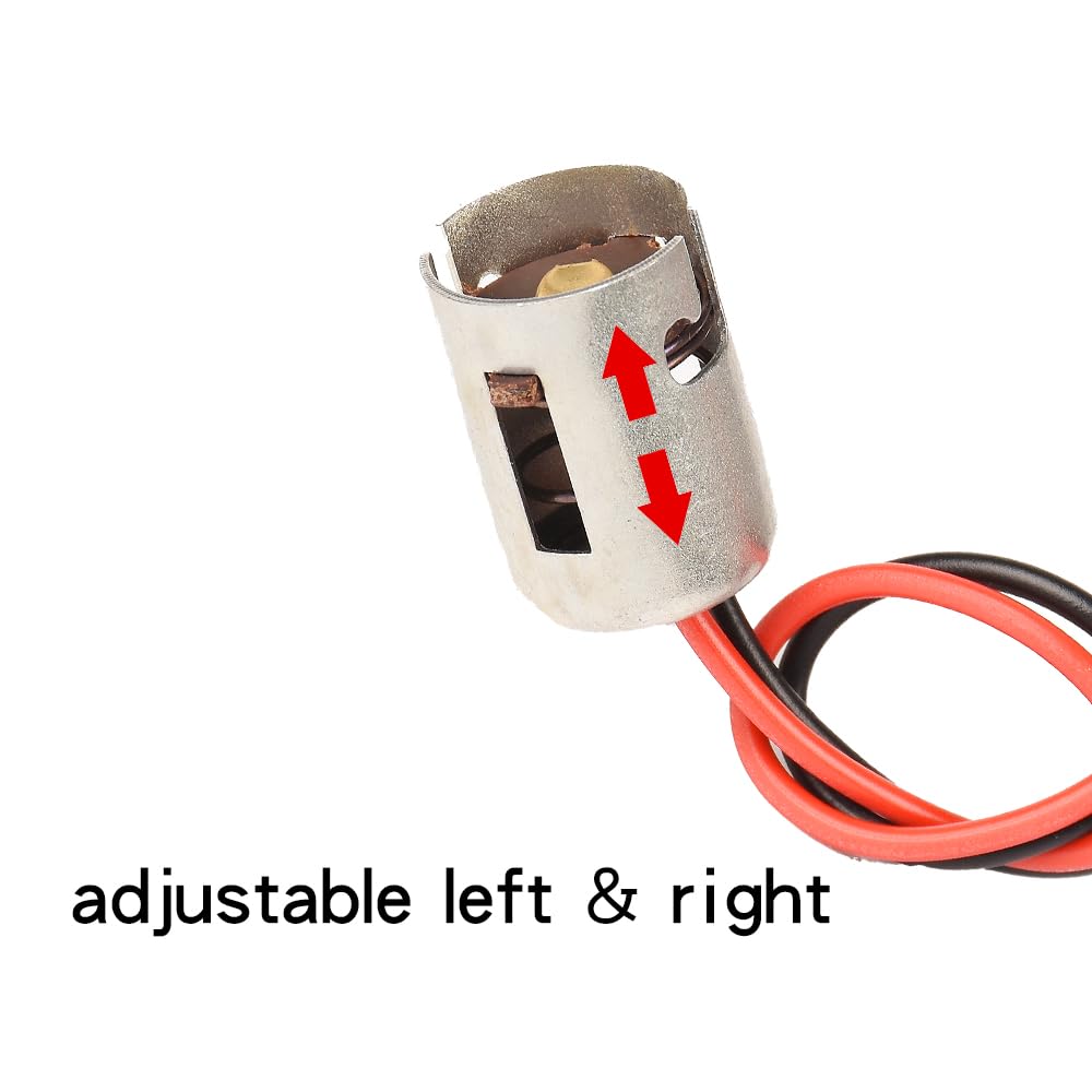 HUIQIAODS [2 Pack] LED Light Bulb Socket Connector Light Socket 1156 BA15S S25 Parallel