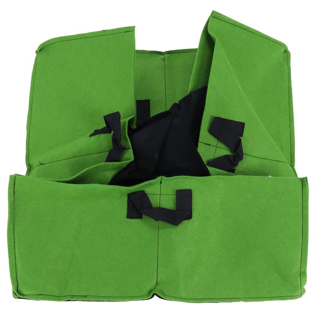 4 Grid Environmentally Friendly Seedling Bag NonWoven Square Plant Growth Bag for Outdoor