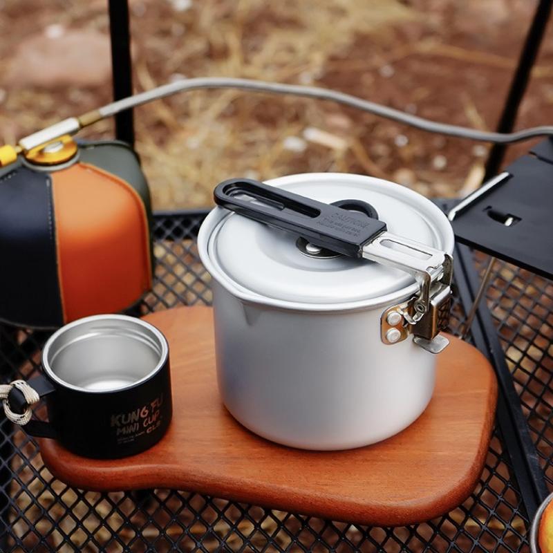 Portable Single Serving Milk Pot, Compact Foldable Outdoor Cookware for Camping & Hiking , Lightweight Mini Saucepan