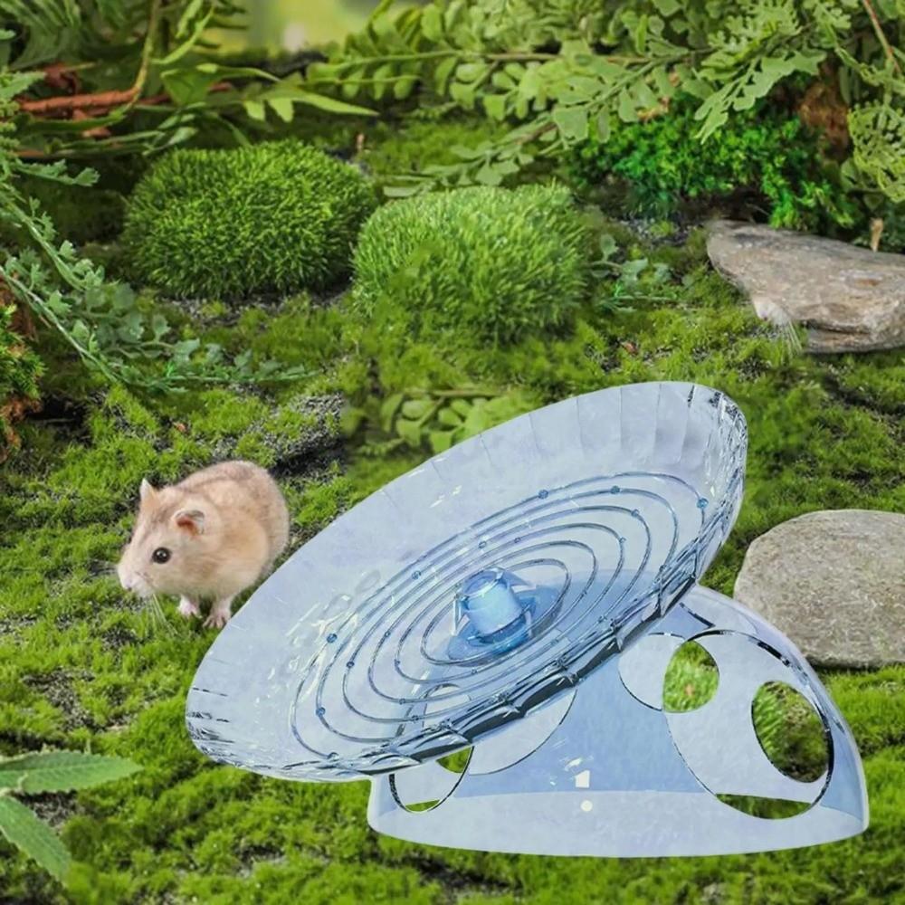 Silent Hamster Running Wheel Plastic Gerbil Roller Toy Spinner Running Disc  Cage Accessory