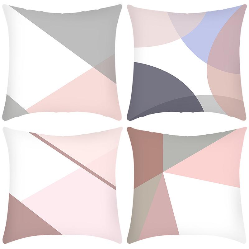 

New Artistic Abstract Print Simple Style Simple Graphic Print Pillow Home Sofa Cushion Cover 45 * 45Cm pillowcase