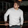 Autumn and Winter New Men's Clothing Casual fashion Knitted Solid Color Sweater