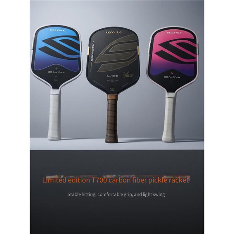 16cm Extended Grip Pickleball Paddle For Advanced Enthusiasts Toray T700 Carbon Fiber Hot Pressed EPP Core Professional Sports Racket