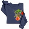 Damen Freizeit Langarm Bedruckter Rundhals Sweatshirt Pullover Top für Herbst und Winter