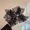 Black Mesh Lace Bow Grab Clip On The Back Of The Head, Hairpin Clip On The Head, Headdress, Shark Clip