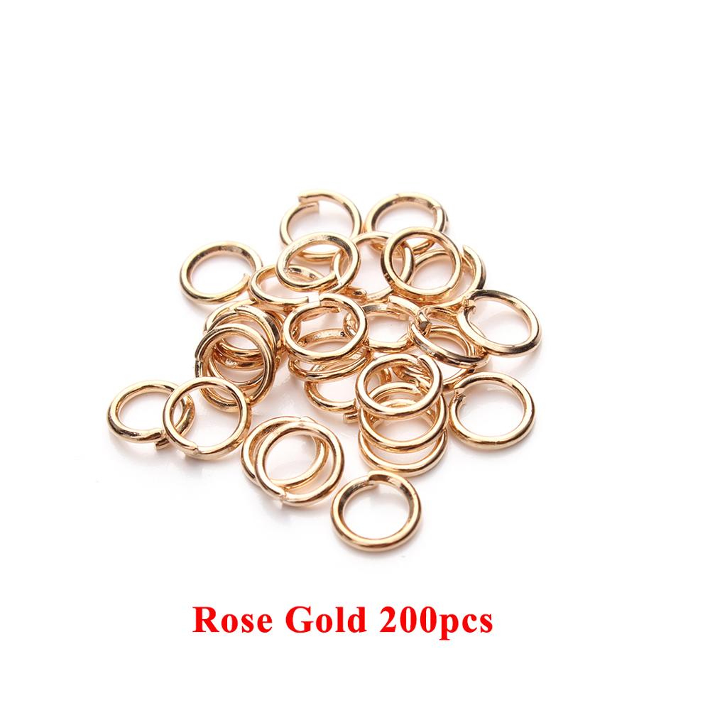 50-200pcs DIY Jewelry Findings Open Single Loops Jump Rings Split Ring for jewelry making Open Jump Rings Connectors Wholesale