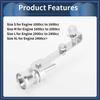 ARISELIFT 1 Set Turbo Sound Exhaust Muffler Pipe Whistle Rear Tail Pipe M Carbide Maker Aluminum Silver Tone for Bicycle