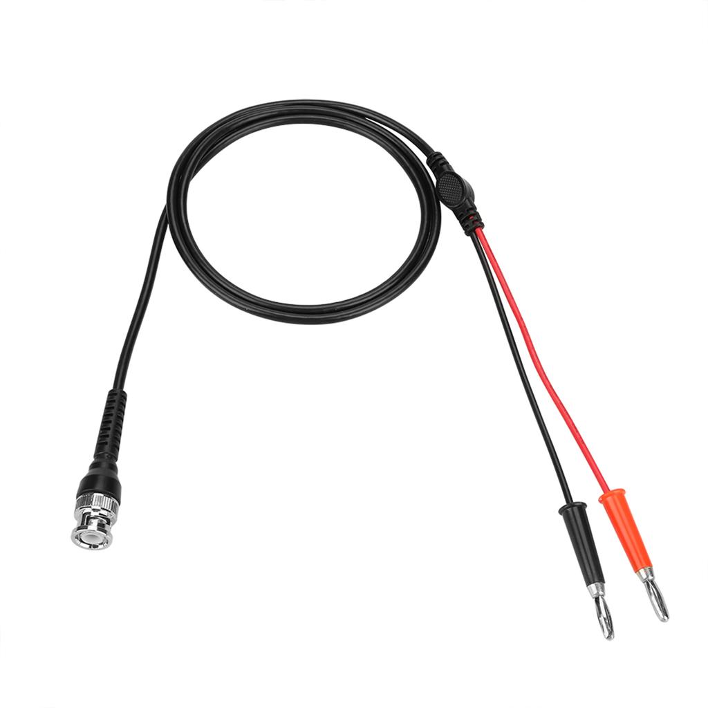 2Pcs Black Red BNC to Dual Banana Plug Connector Test  s 50 Ohm