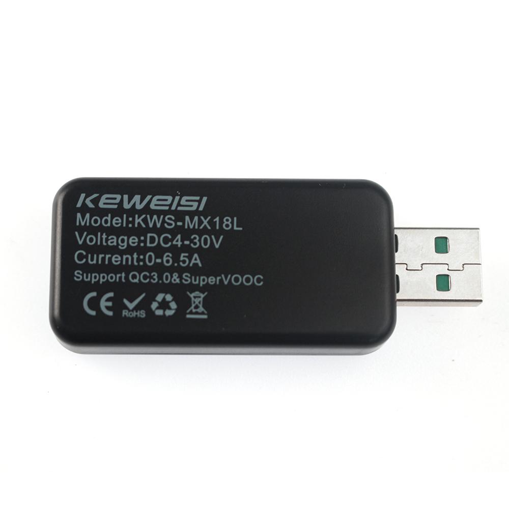 KWS-MX18L 10 in 1 USB Tester DC Digital Voltmeter Amperimetro Current Voltage Meter Detector Power Bank Charger Indicator