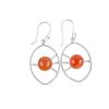 Natural Carnelian Gemstone 925 Sterling Silver Jewelry Handmade Earrings 2.00" EE-52-32