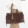 2025 Suede Motorcycle Tote: Autumn/Winter Versatile Crossbody & Shoulder Handbag