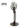 Tabletop Halloween Decoration Skeleton Candle Holder Gothic Resin Hand Holder And Standing