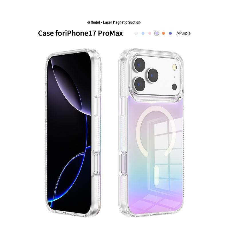 Apple 17 Pro Max & Samsung S26 Magnetic Anti-Drop Transparent Phone Case Samsung S26 Ultra