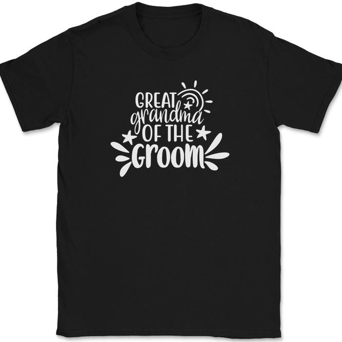 Great Grandma of the Groom T-Shirt Wedding Party Bride Event Group Tee