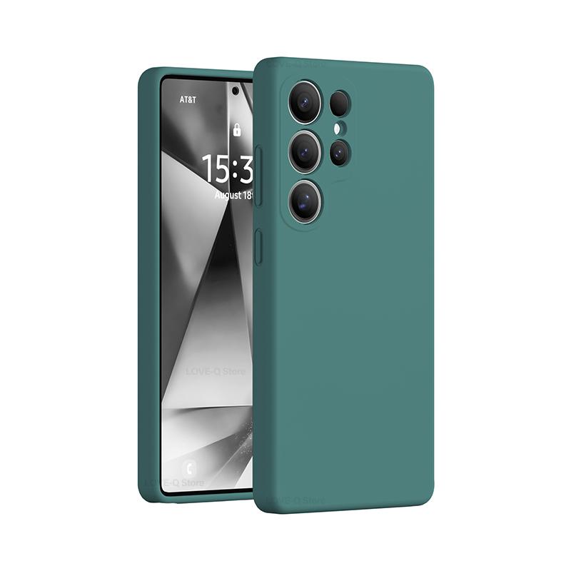 Für S25 S24 Ultra Hülle Luxus Flüssigsilikon Weiche TPU Hülle Für Samsung Galaxy S25 S24 S23 S22 Ultra S 25 Ultra Plus S25Ultra Hüllen