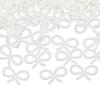 (100Pcs/pack)17*29mm Resin Imitation Pearl Bow Jewelry Accessories Hollow Phone Case Decoration Material Diy  Holiday Decoration