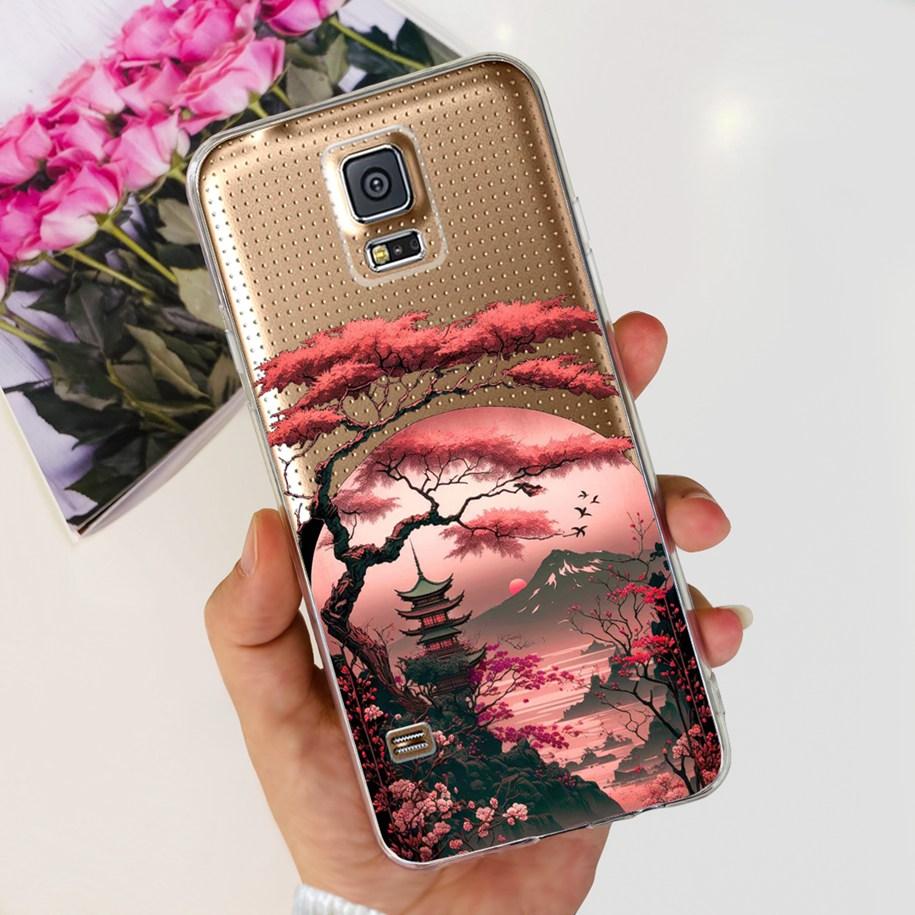 For Samsung Galaxy S5 Case G900F G900I i9600 S 5 Back Cover Cool Painted Soft Silicone Clear Phone Case For Samsung S5 Neo Coque