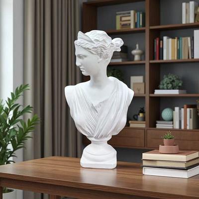 Nordische weibliche David-Skulpturen Statue Harzverfahren Haus Wohnzimmer Büro Tischdekoration und Zubehör Charakterstatue