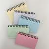 Minimalist Horizontal Line Colorful Tear-off Coil Notebook Index Card Small Sticky Notes Pad for Students Office Creative Design 15x10cm 4PCS