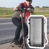 Outdoor Socket Box Battery Car Charging Protection Cover Socket Board Waterproof Box Rainproof Protection Box with Lock