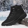 TUINANLE Men's High Top Casual Hiking Shoes - Autumn/Winter Wear-Resistant Trendy Sports Footwear Plush Boots