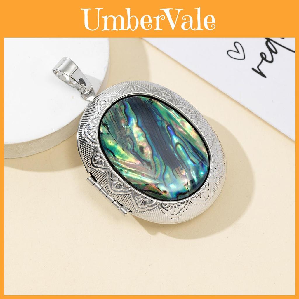 Shell Pendant With Electroplated Finish For Jewelry Making And Gift
