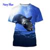 T-shirts Animals Funny Seal Fashion Summer Crew Neck 3D Print TShirts Boy Girl Kawaii Oversized  Casual Streetwear Tee Clothes