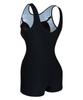 Nigseuwon Women'S Half-Body Indoor Swimsuit Nsw-4983Bk