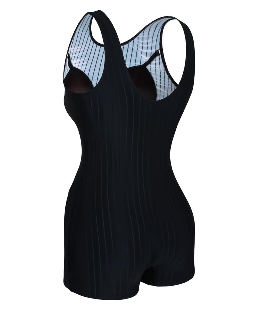 Nigseuwon Women'S Half-Body Indoor Swimsuit Nsw-4983Bk