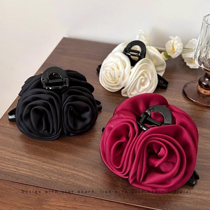 Flower HairpinRose Hairpin Back of The Head Shark Hairpin Hair Clip Headwear Hair Accessory