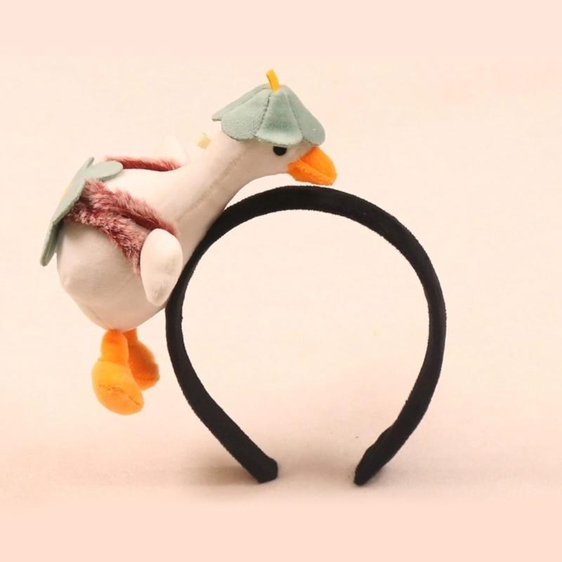 3D-Entenhaarbänder – Foto-Requisiten, auffälliges Haarband, Party-Haarschmuck, lustiges Haarband für Musikfestivals