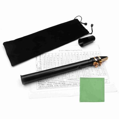 Saxofón Mini de Bolsillo Blanco Portátil Saxofón Pequeño con Bolsa de Transporte Negra Instrumento de Viento Madera