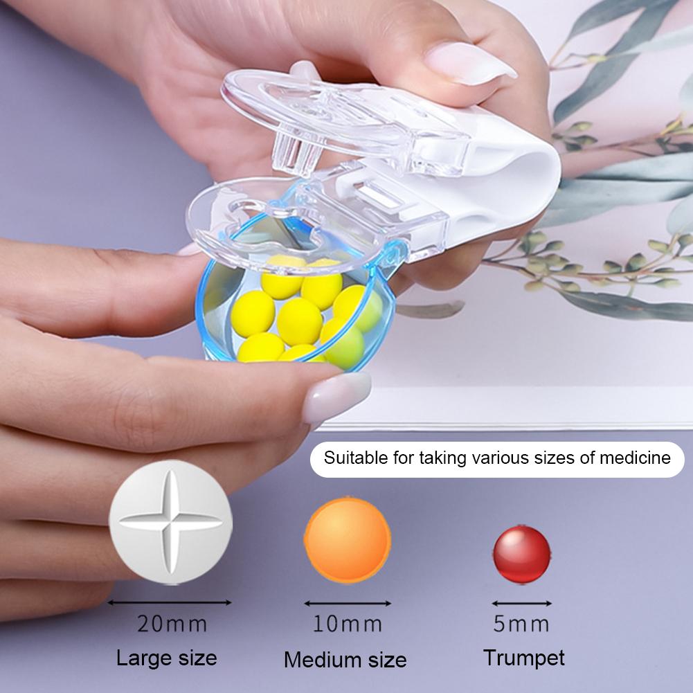 Tablet Dispenser Portable Pill Taker Tablets Blister Pack Opener Pill Dispenser Storage Box Pill Case No Contact Easy To Take Out From Package