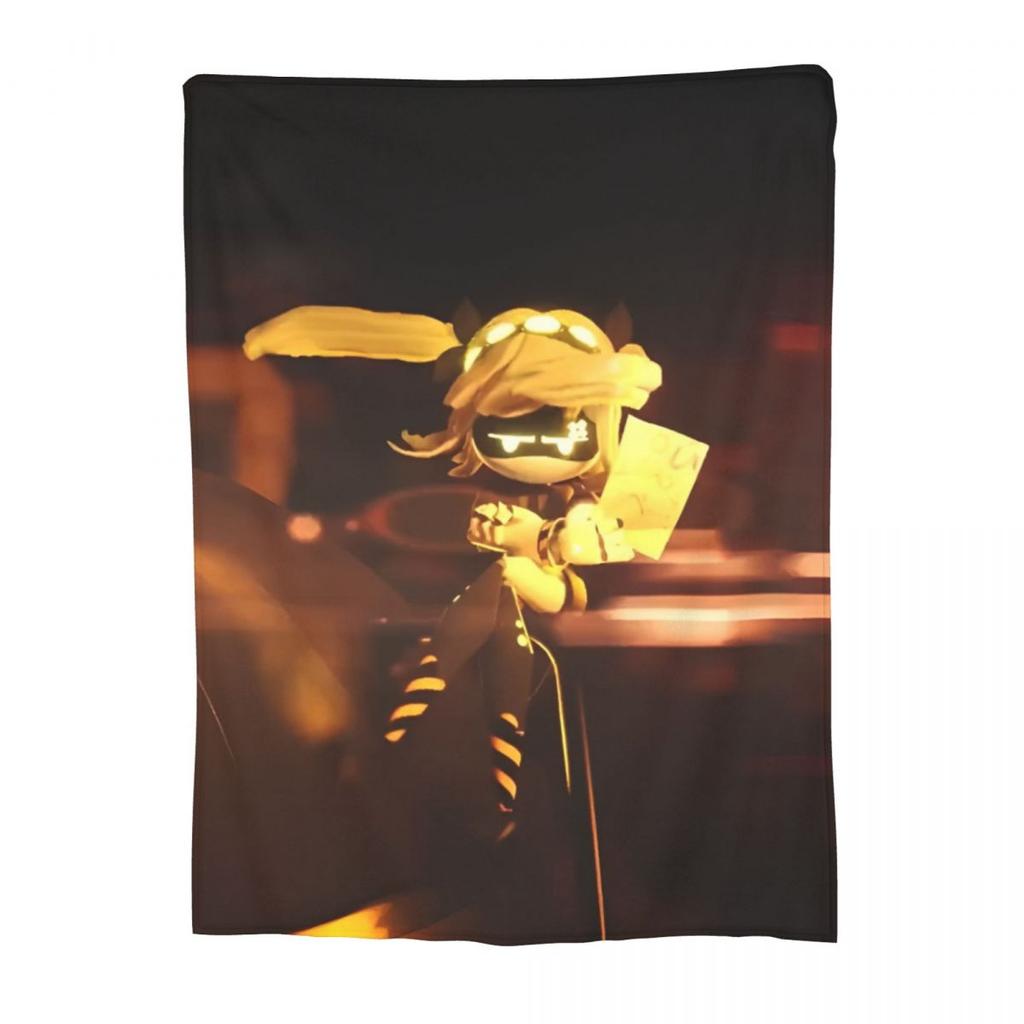 Murder Drones Uzi Doorman Knitted Blanket Coral Fleece Plush Tv Series Soft Throw Blankets for Outdoor Travel Bedroom Quilt