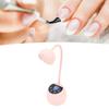 Gooseneck Nail Lamp Rechargeable Infrared Sensor LCD Screen LED Nail Light Dryer with 12 Light Chips for Home Use