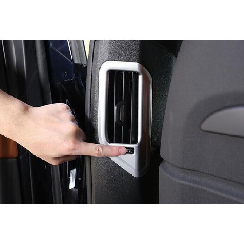 For BMW X7 G07 -  Matte Silver B Pillar Vent Air Outlet Frame Trim