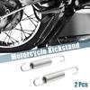2pcs Silver Tone Motorcycle Foot Kickstand Side Stand Spring for Suzuki GS125