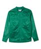 Nontaib Placket Layered Shine Shirts (Green)