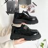Autumn New Fashion Loafers Women'S Outerwear Casual Shoes Single Shoes Comfortable Versatile Thick-Soled Small Leather Shoes