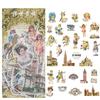 60-Piece Vintage Botanical Sticker Pack, Retro Plant Designs for Handmade Decoration & Journaling